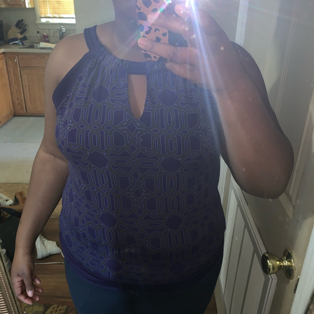Purple halter top